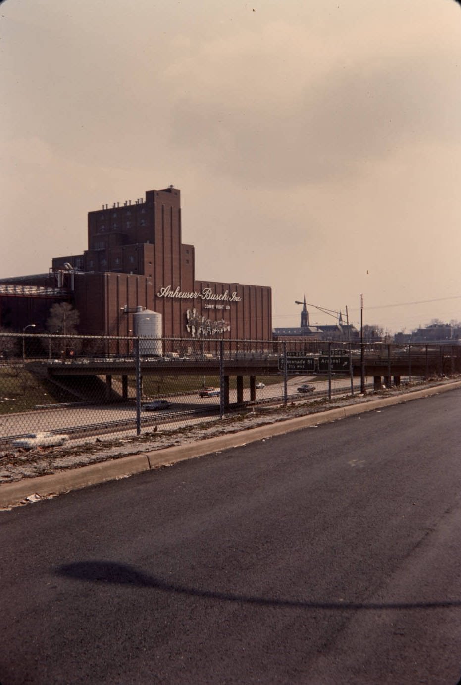 Anheuser-Busch Brewery from 18th Street, 1977