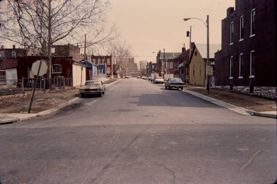 Crittenden St., looking east, 1977