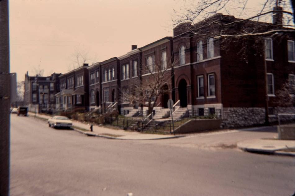Indiana St., looking west, 1977