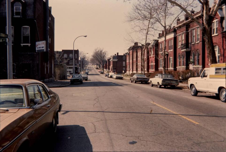 Utah & Salena Sts., looking west, 1977