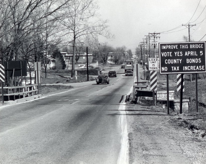 One of the Signs Supporting Last Year's St. Louis County Bond Issue, 1977