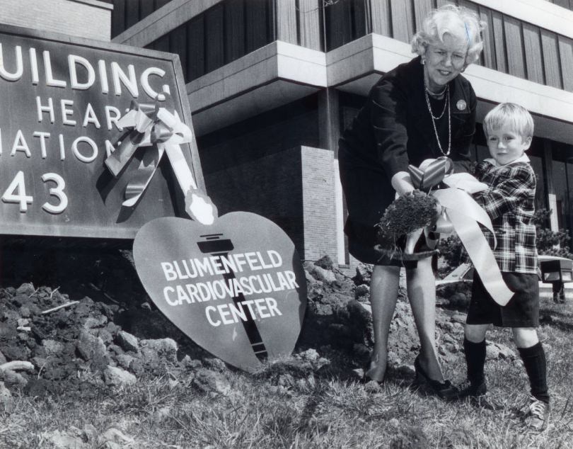 Groundbreaking ceremonies for an addition to the St. Louis Heart Association's Daudt Building at 4643 Lindell Bl., 1977