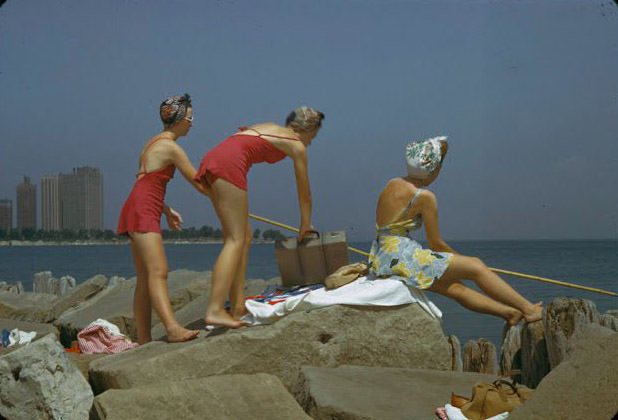 A Look at the Iconic Swimwear Styles of Chicago Women in the 1940s