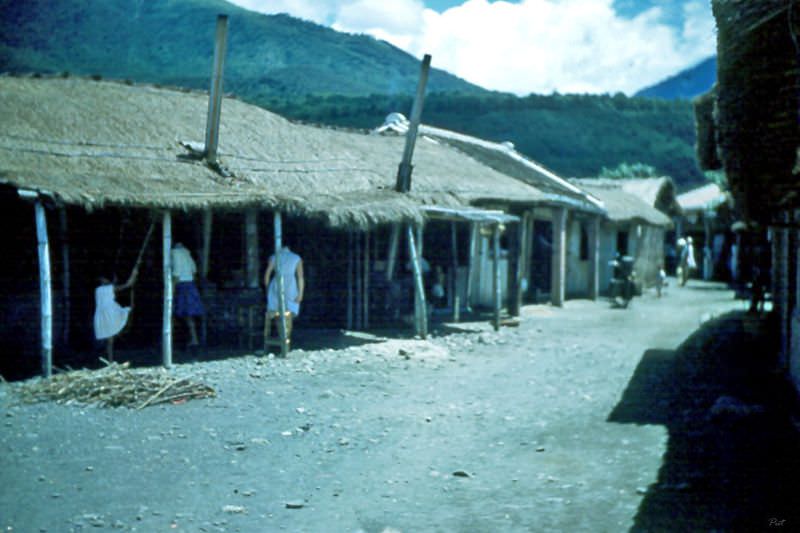 Aborigine village, Kaohsiung, Taiwan, 1954