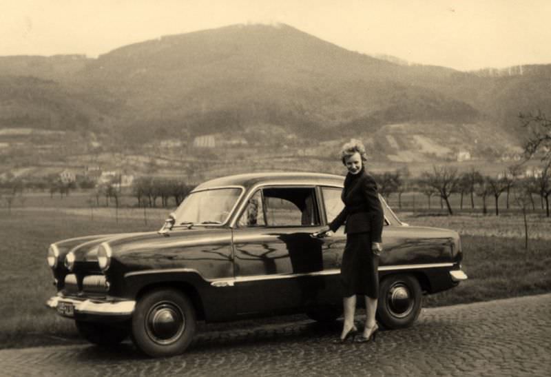 Ford Taunus 12 M, black, 1955