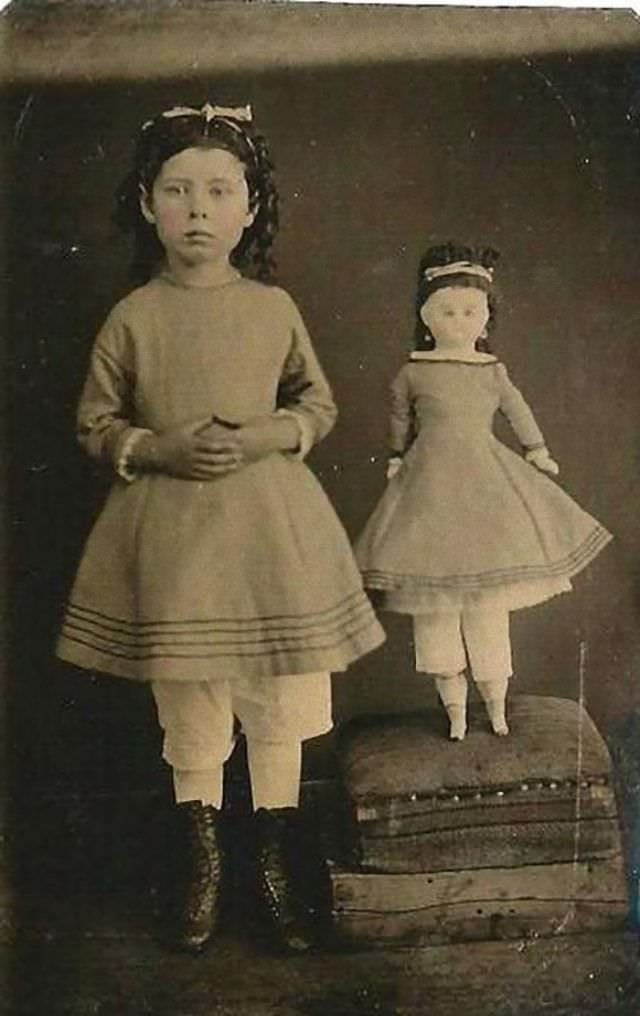 Girl With Look Alike Doll