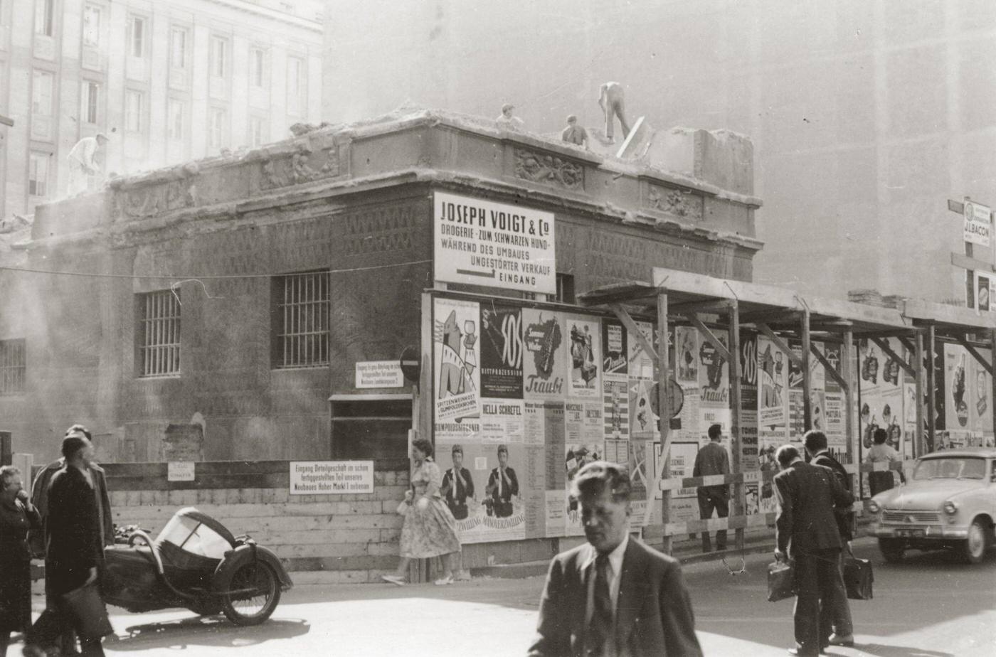 Demolition of a ruin at Hoher Markt in Vienna, 1956.