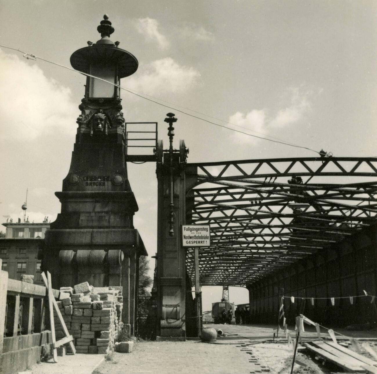 Lions Bridge, Schemerl, Nussdorf, Weir, and Lock in Vienna, Austria.