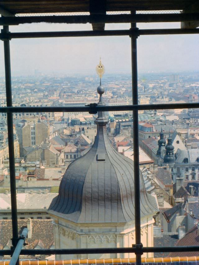 View from the Stephansturm, 1958