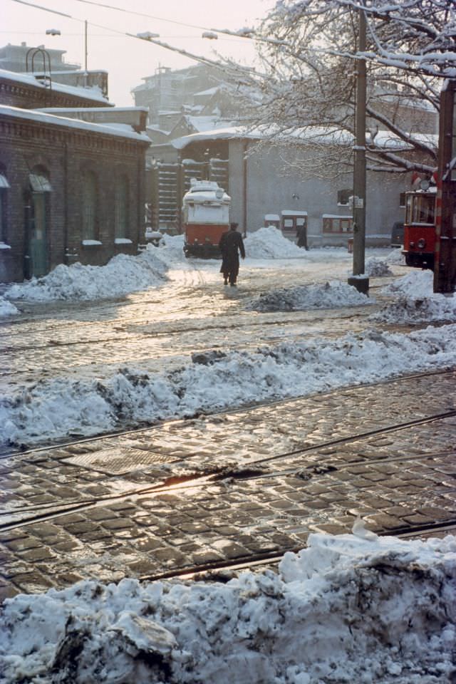 Erdberg on a frosty winter day, 1960