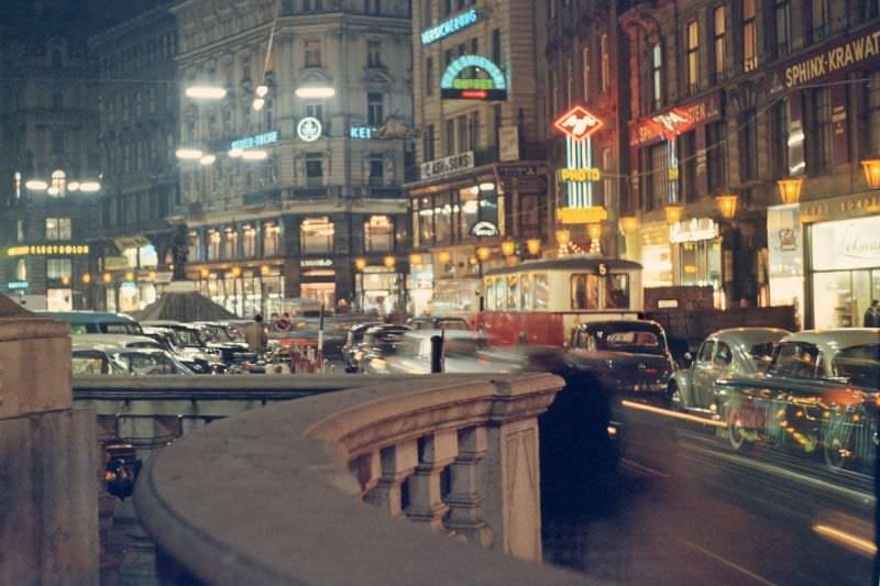 Graben at night, 1960