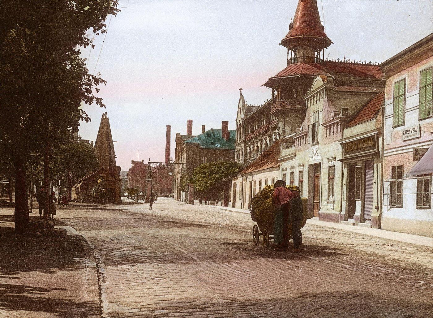 The Brauhaus Liesing brewery on Breitenfurter Strasse in Vienna's 23rd district, 1900.