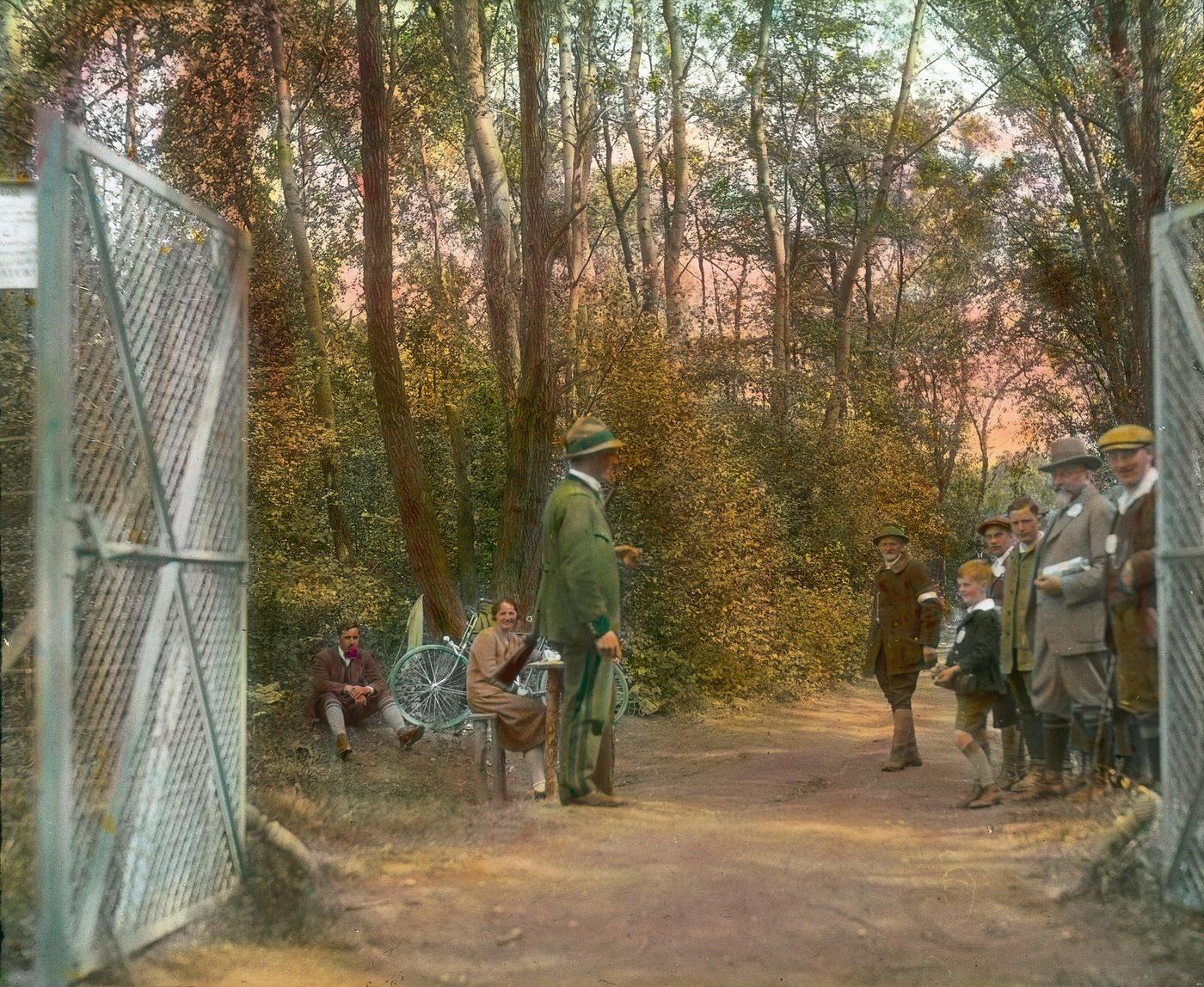 Entrance to the Lobau nature reserve, now part of the Danube-Auen National Park, 1905.
