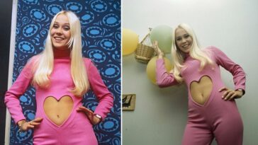 Agnetha Fältskog Pink heart Jumpsuit