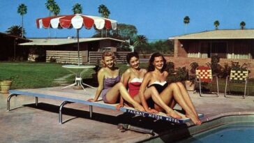 American Hotel Swimming Pools 1950s 1960s