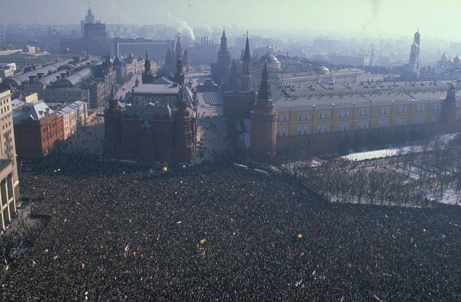 Anti-Government Moscow Rally 1991