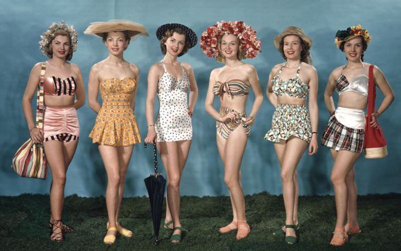 Ladies Swimwear 1940s