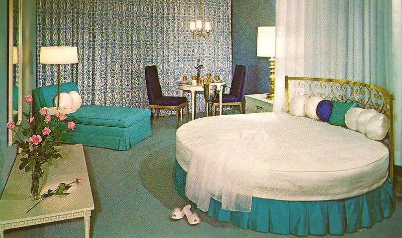 Bedroom Interior hotels 1950s 1960s