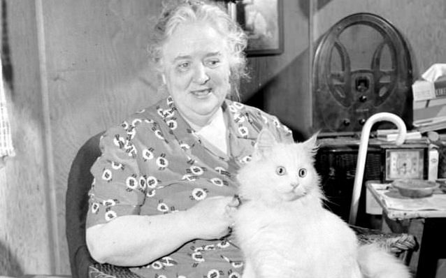 Carolyn Swanson and Persian Cat