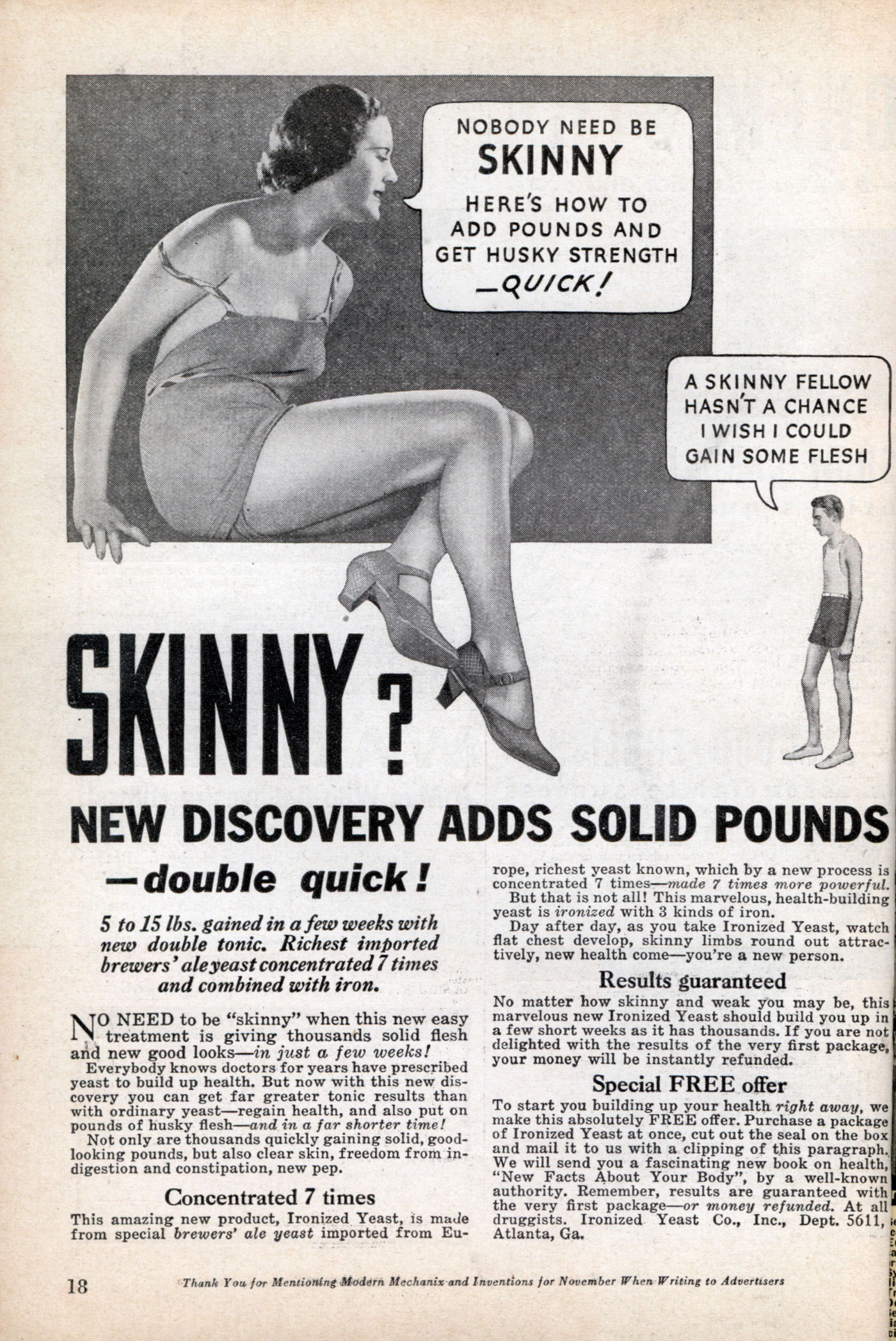 No Skinny Man has an Ounce of Sex Appeal: A Look into 1930s Ads Urging Men to Gain Weight