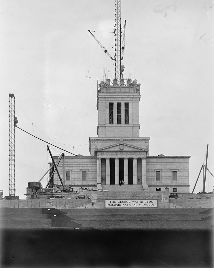 George Washington Memorial under construction, 1900s