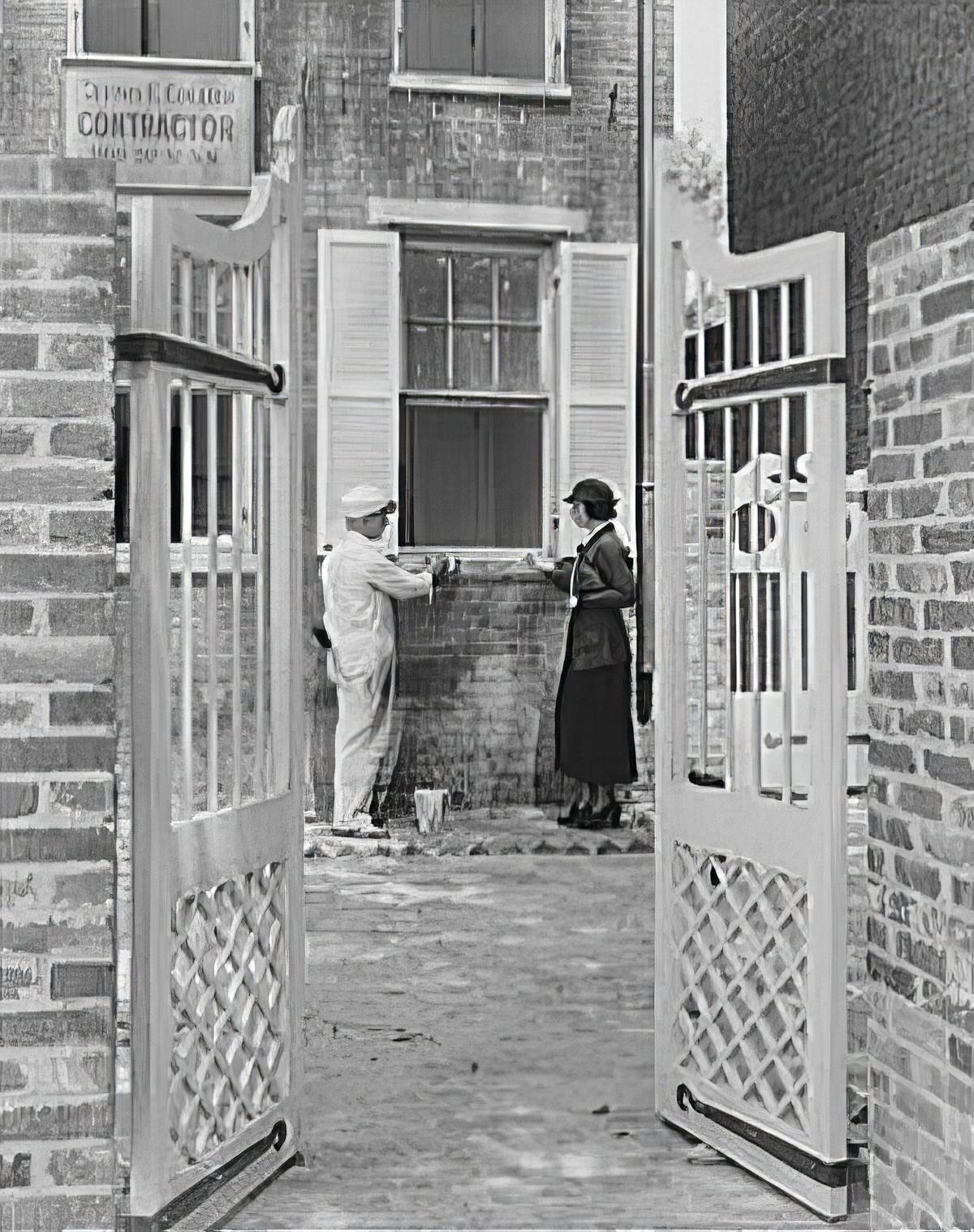 National Paint, Varnish & Lacquer Association, Inc. Hilly house painting job at 319 Wolfe St., Alexandria, 1920