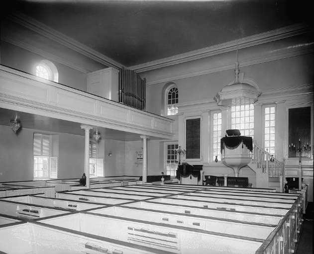 Interior of Christ Church, Alexandria, 1922