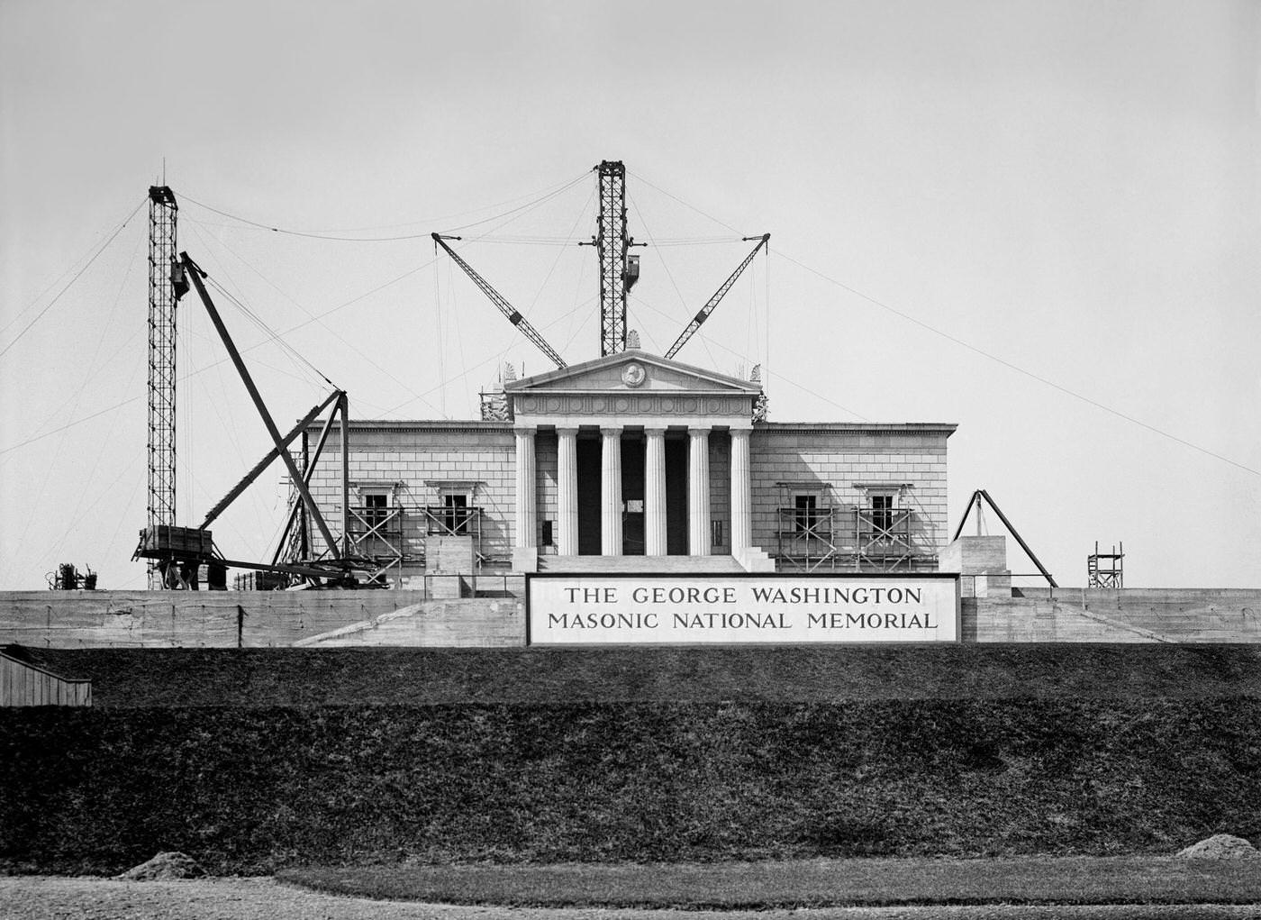 George Washington Masonic National Memorial under Construction, Alexandria, 1925