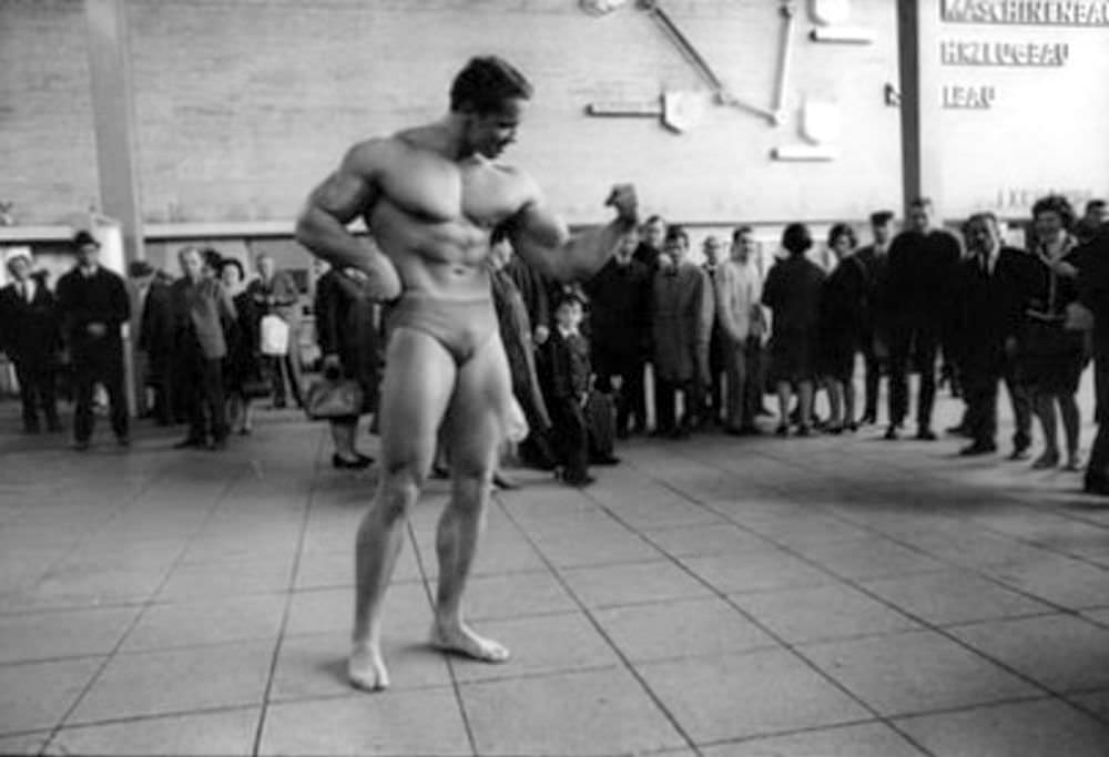 Incredible Photos of Arnold Schwarzenegger Parading Through Munich in Swim Trunks, 1967