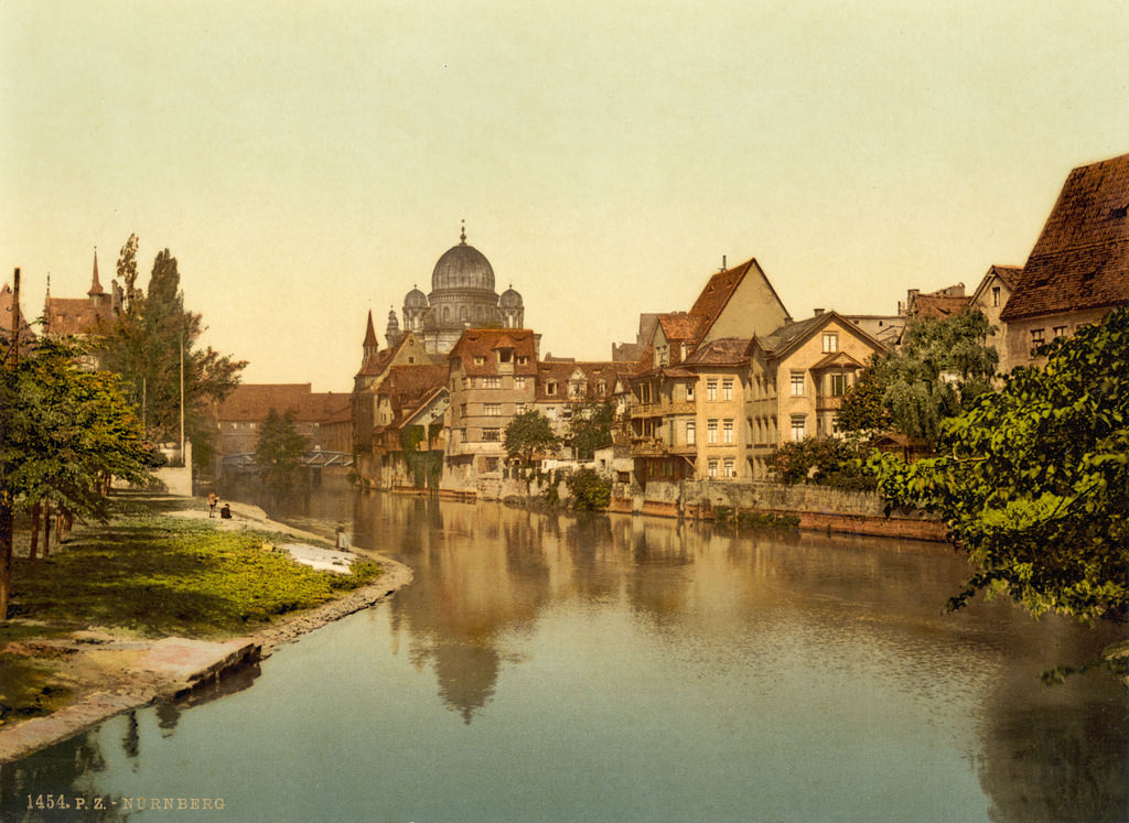 Pegnitz & synagogue, Nuremberg, Bavaria