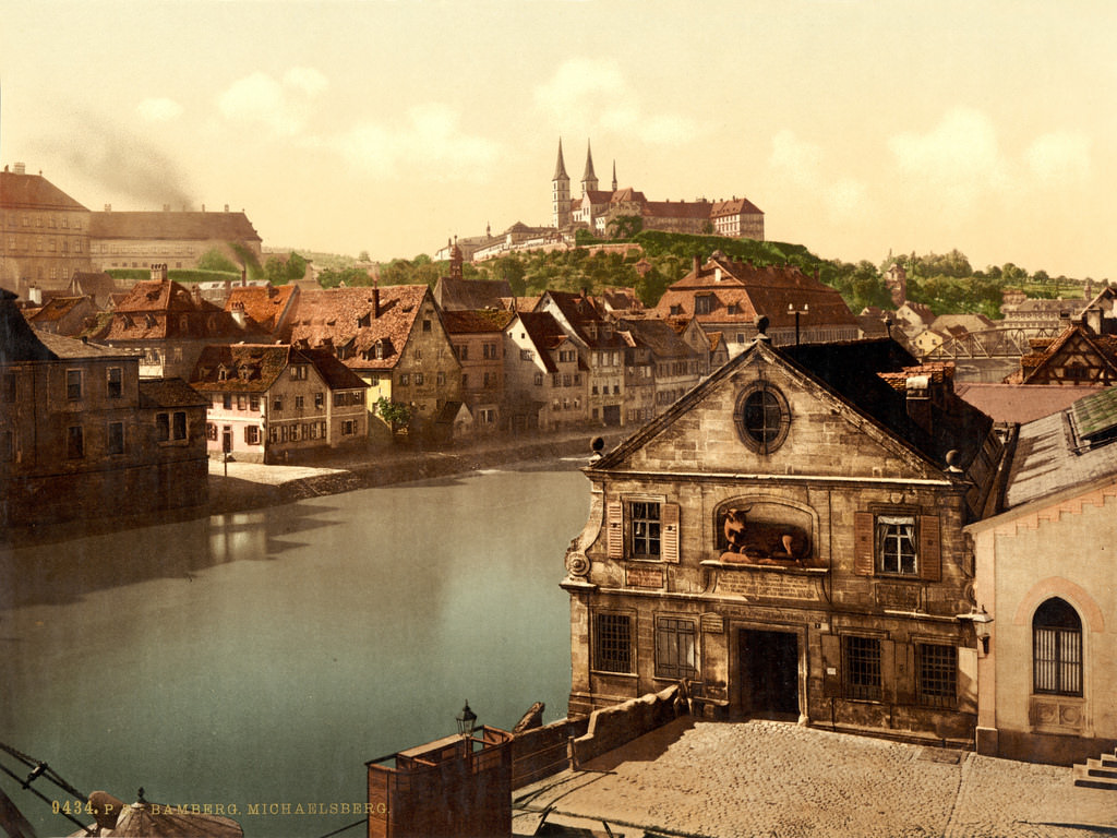 Regnitz and Michaelsberg, Bamberg, Bavaria