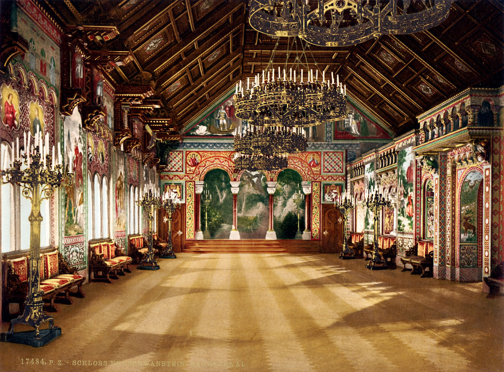 Singers' hall (music room), Neuschwanstein Castle, Upper Bavaria