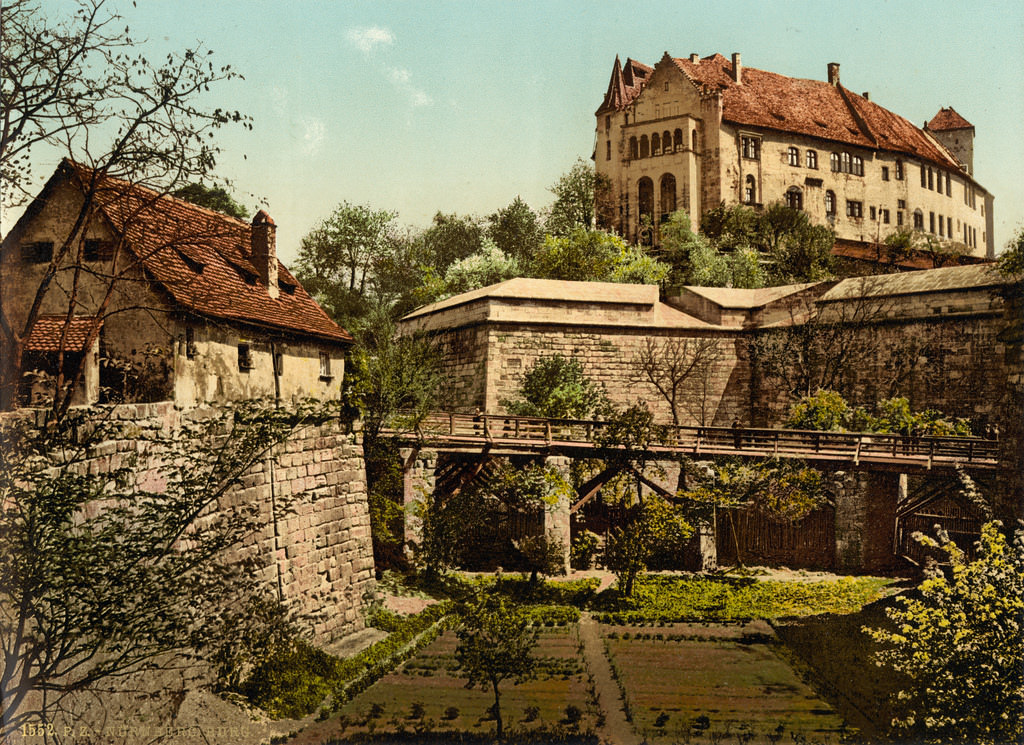 Castle (west side), Nuremberg, Bavaria