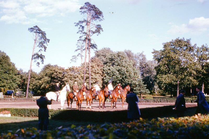 Allied and municipal mounted police, Berlin, 1954