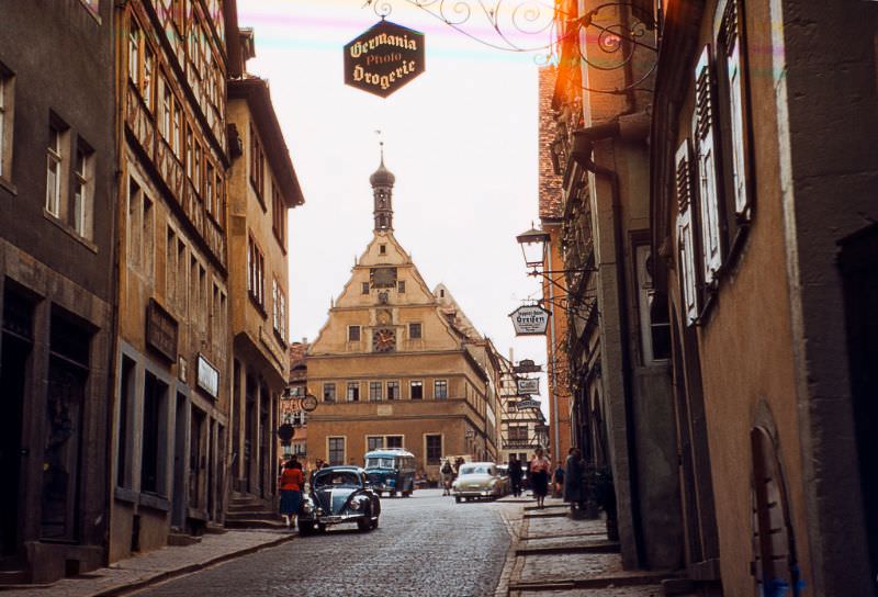 Ratstrinkstube Clock Tower, Rothenburg.