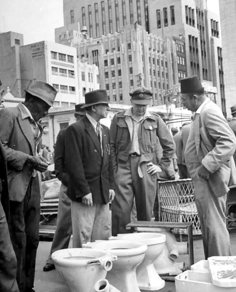 Buying a Bowl in the City Bowl 1946.
