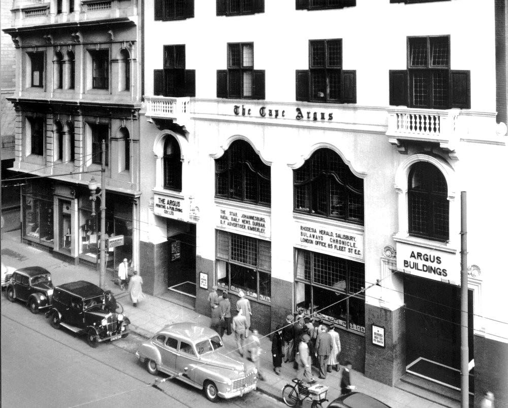Argus building in St Georges street, 1949