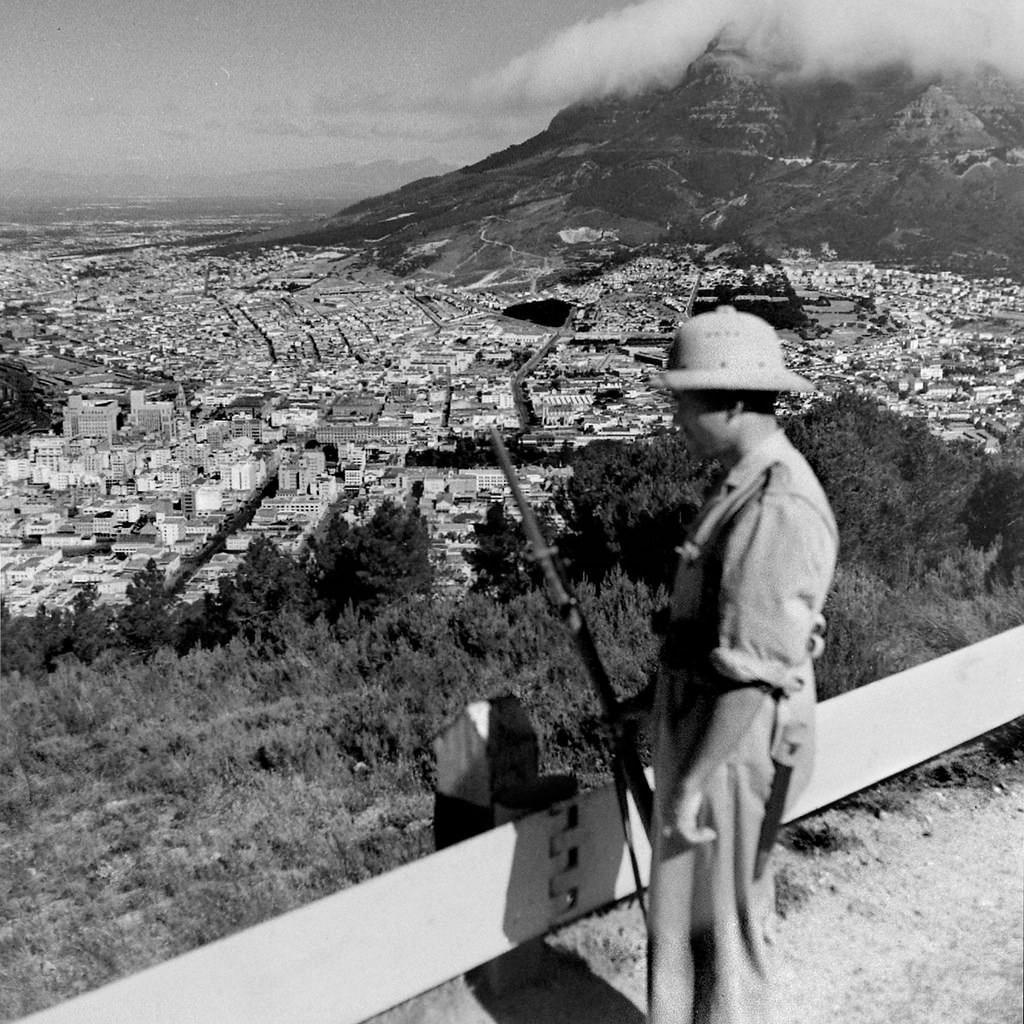 Sentry on Signal Hill, 1943.