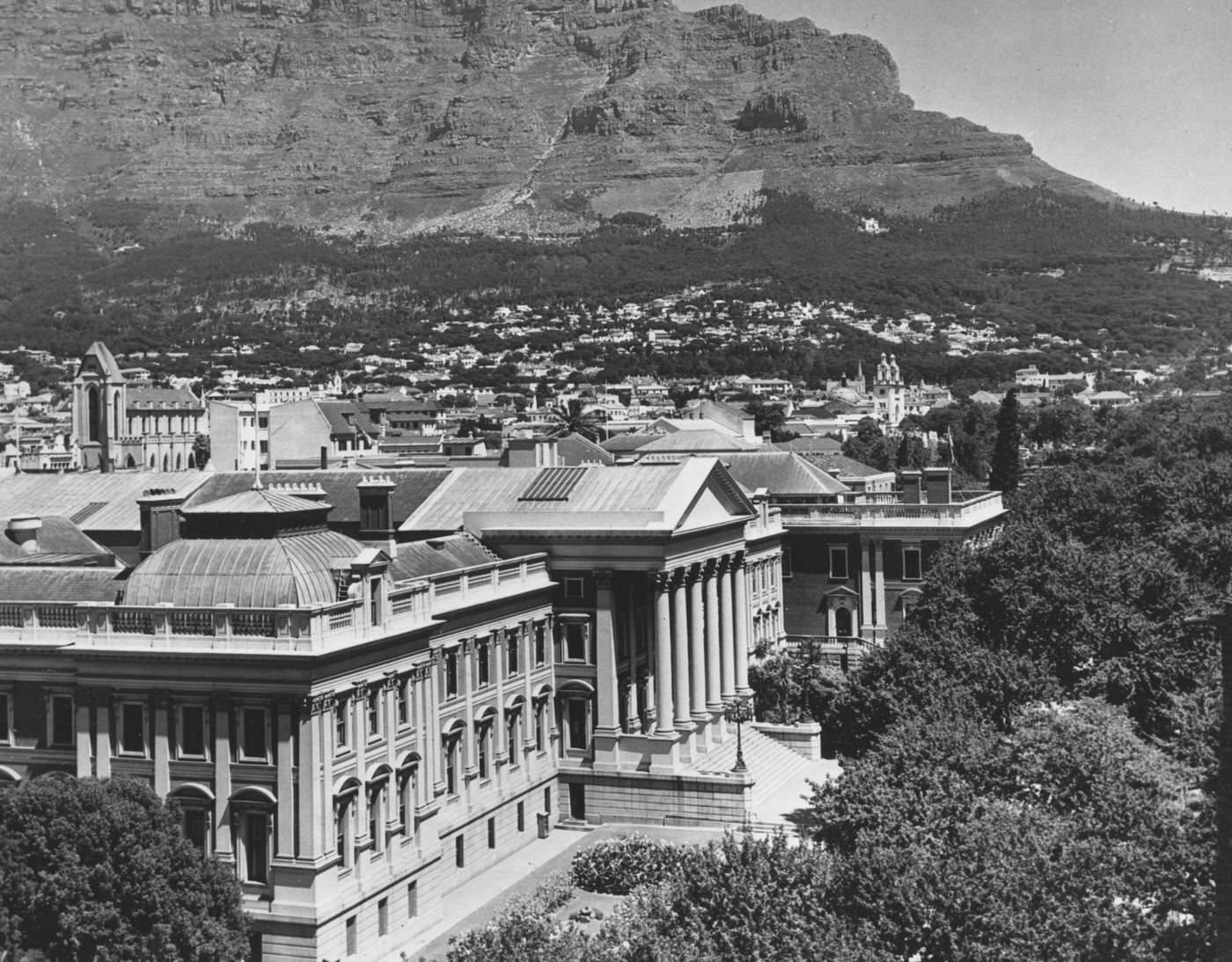 The Houses of Parliament in Capetown, 1943
