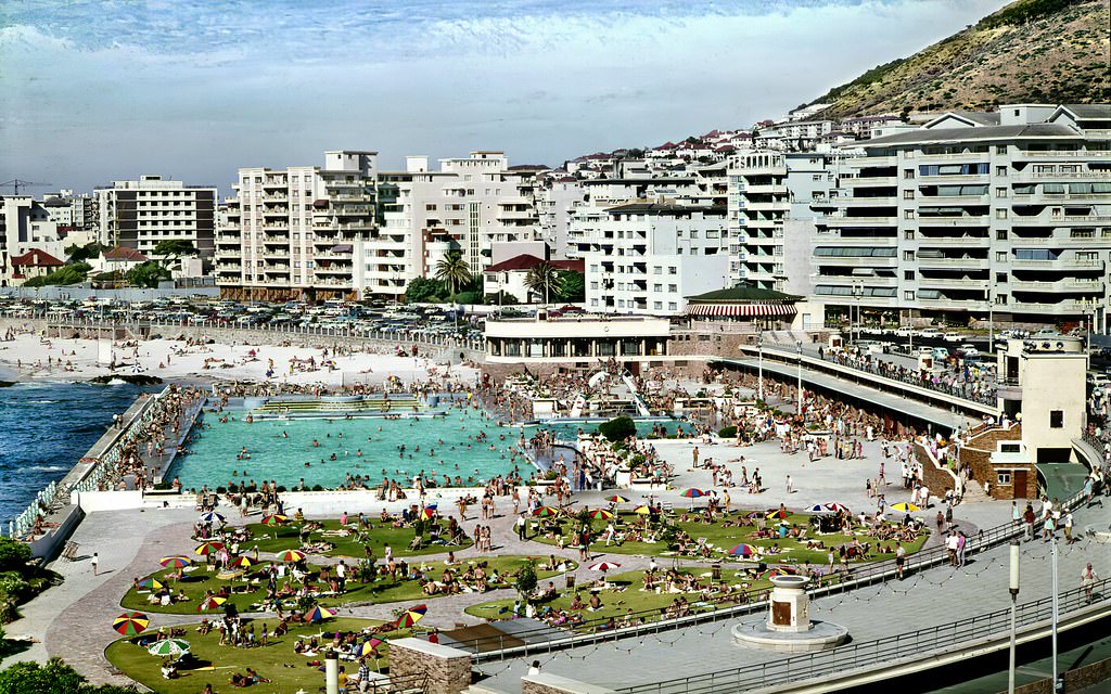 Sea Point pool and Flat-land, 1967,