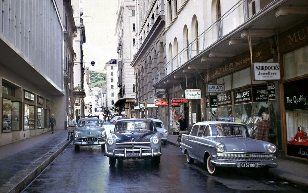 Longmarket street, 1961. The section between St. George's and Adderley streets.