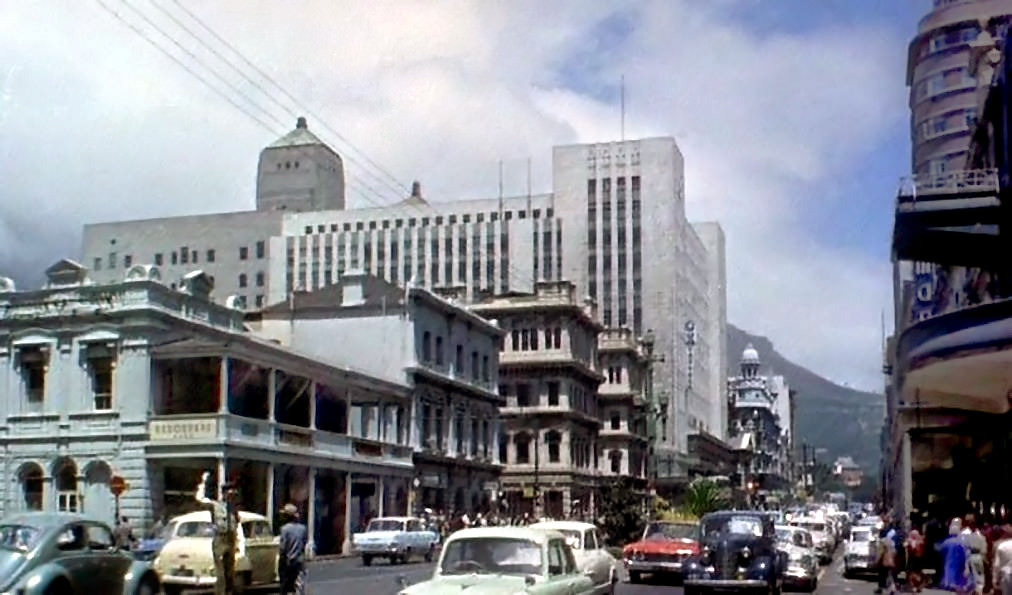 Point duty in Adderley street, 1965.