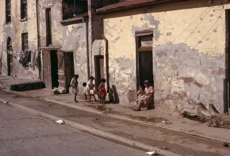 Slum housing in Cape Town, 1960s