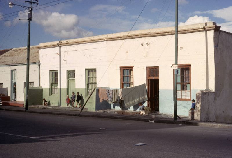 Slum housing in Cape Town, 1960s