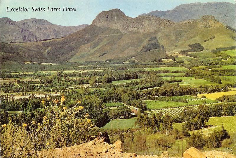 Franschoek from the pass, 1966