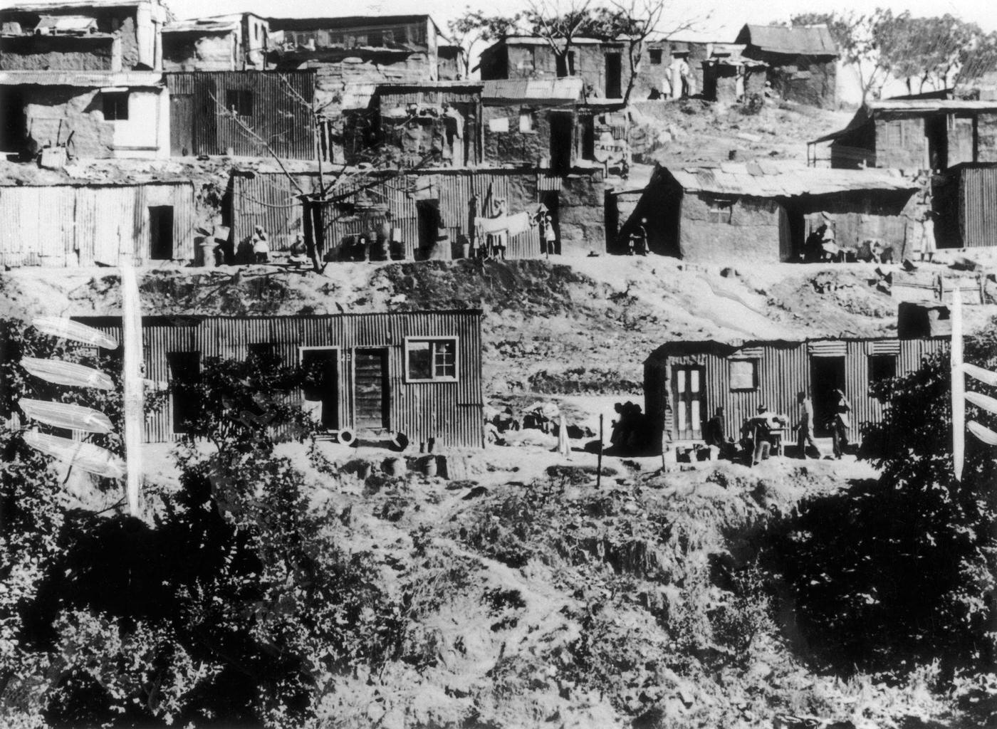 The Surroundings of Cape Town where Black People live on March 31, 1960.