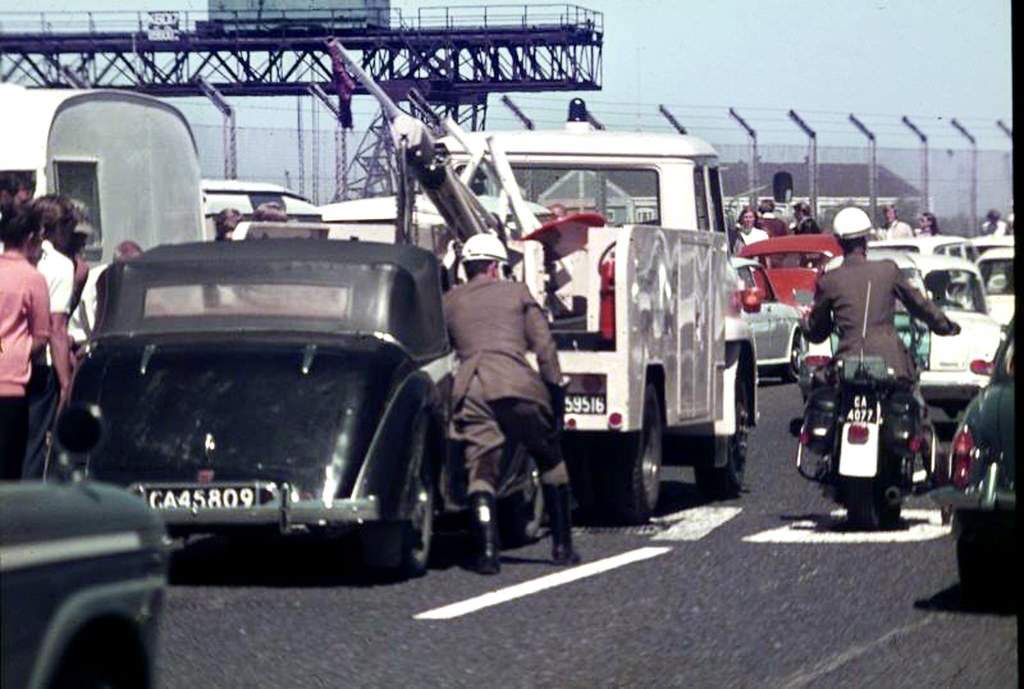 Traffic Police on the job, 1971.