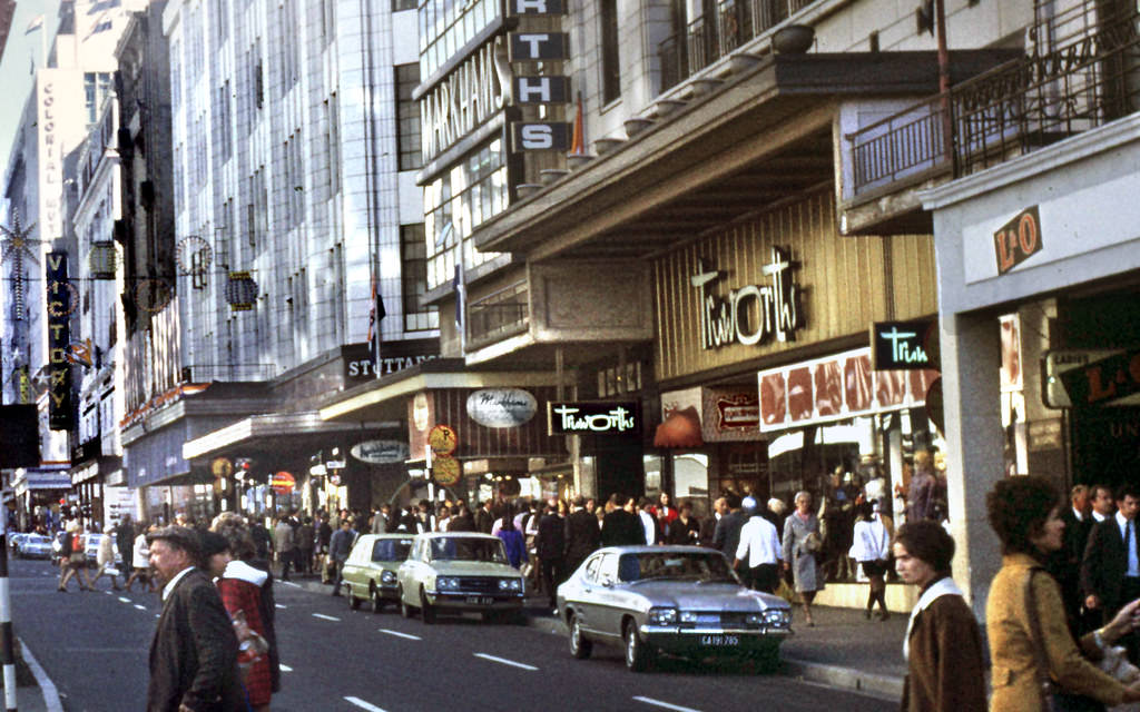 Busy street, 1971.
