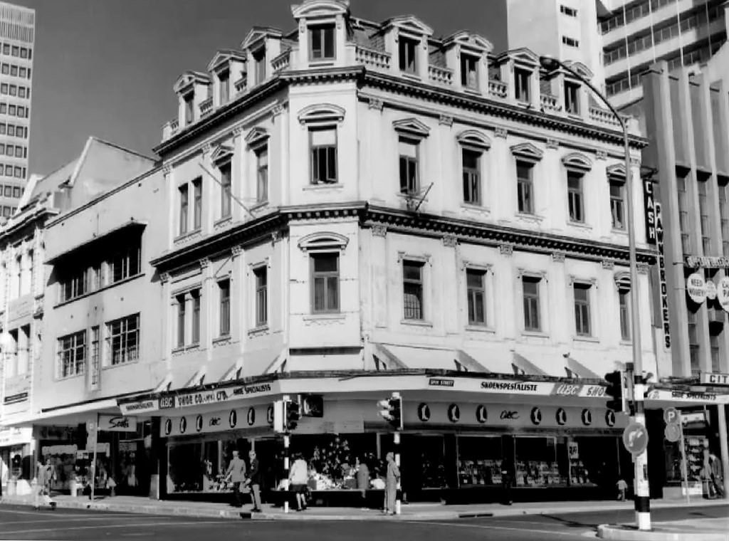 Corner Plein and Spin streets, 1970