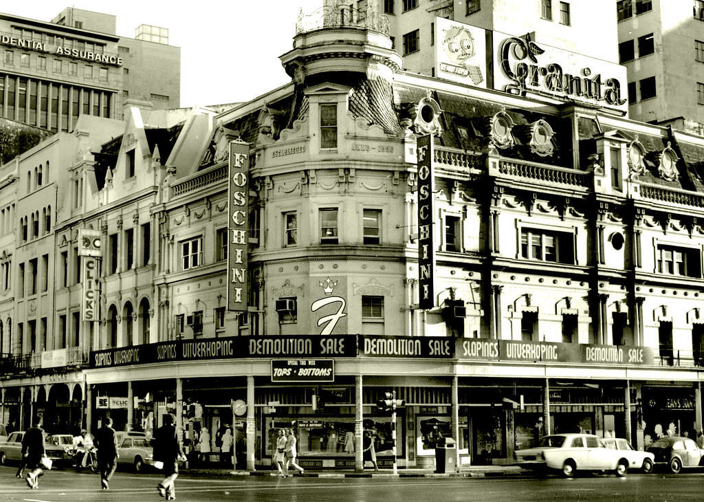 Corner of Adderley and Strand streets, 1970